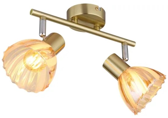 Globo 54315M-2 - Bodové svietidlo ZACHERY 2xE14/40W/230V zlatá