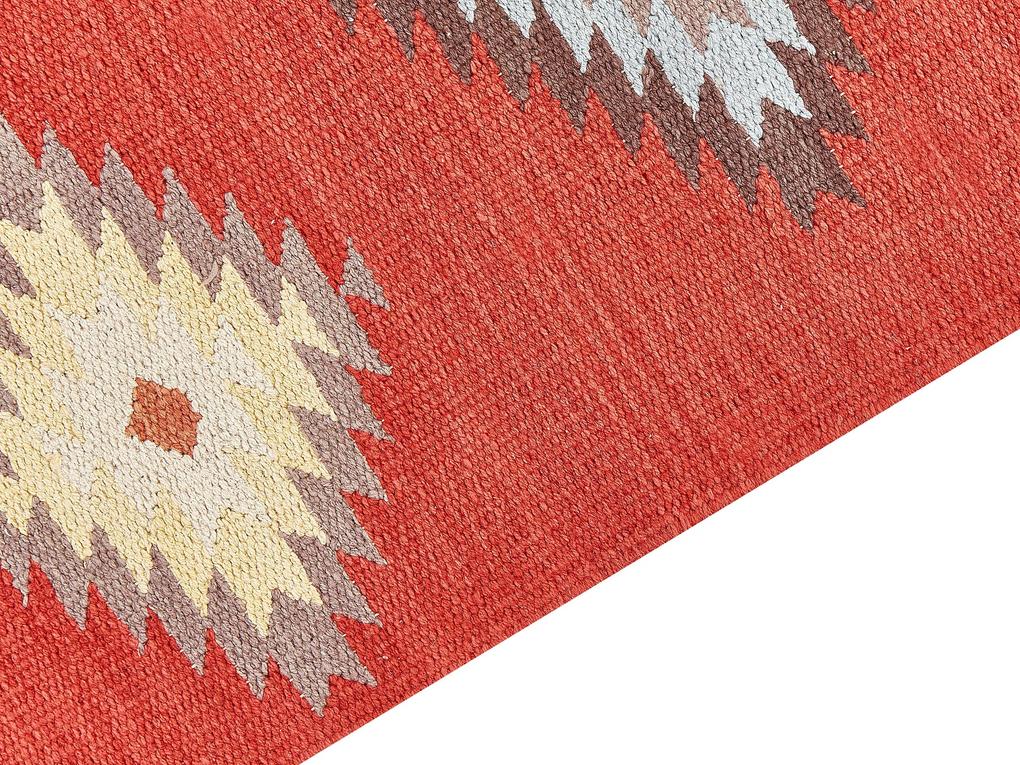 Bavlnený kelímový koberec 80 x 300 cm viacfarebný LORUT Beliani