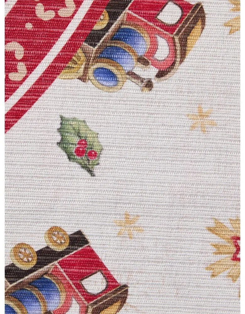 Červený okrúhly koberec s vianočným motívom ø 160 cm Toy's Delight Train – Villeroy&amp;Boch