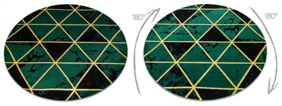 Kusový koberec Kyras zelený kruh 200cm