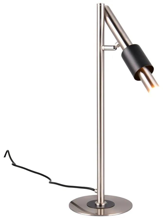 Čierna/v striebornej farbe LED stolová lampa (výška 50 cm) Ikaris – Trio Select