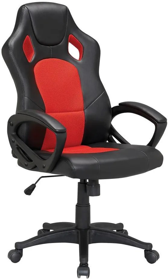 Kancelárska stolička RACING Červeno / čierna