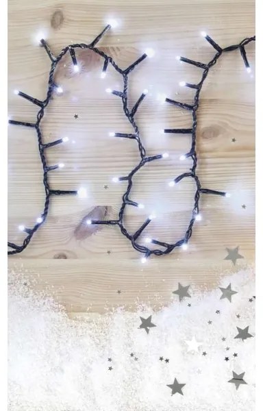 LED Vianočná vonkajšia reťaz 400xLED/13m IP44 studená biela