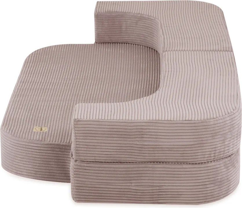 Rozkladacia detská pohovka - béžová, prémiový menčester