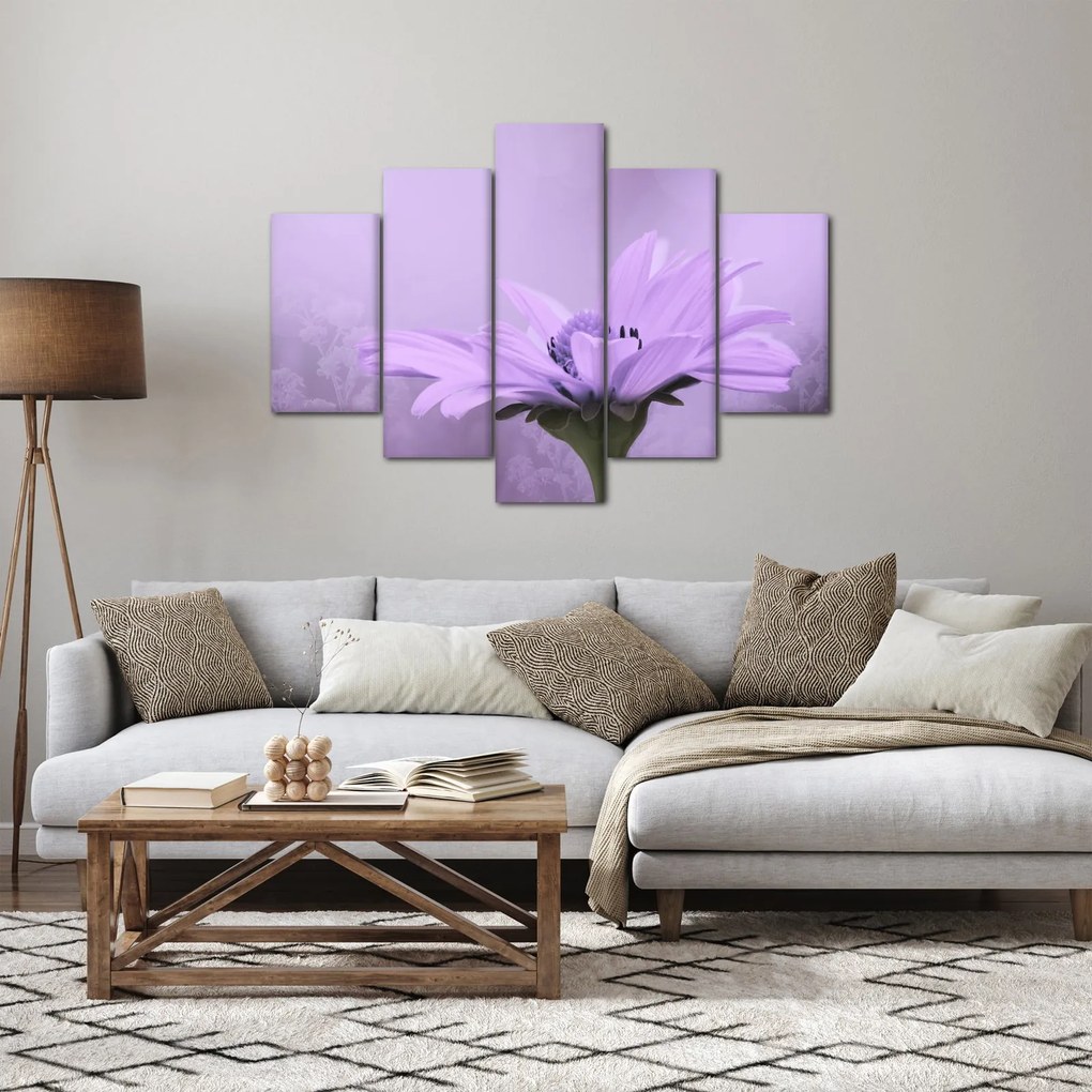 Obraz - Fialový kvet (150x105 cm)