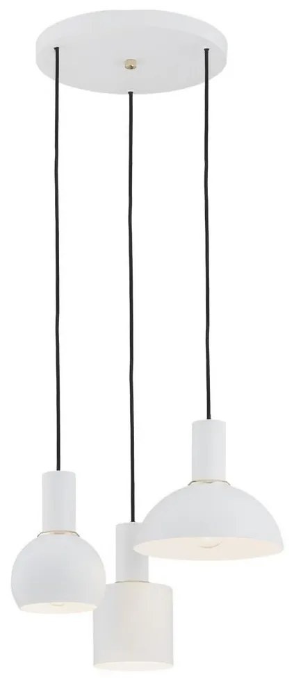 Argon 1468 - Luster na lanku SINES 3xE27/15W/230V biela