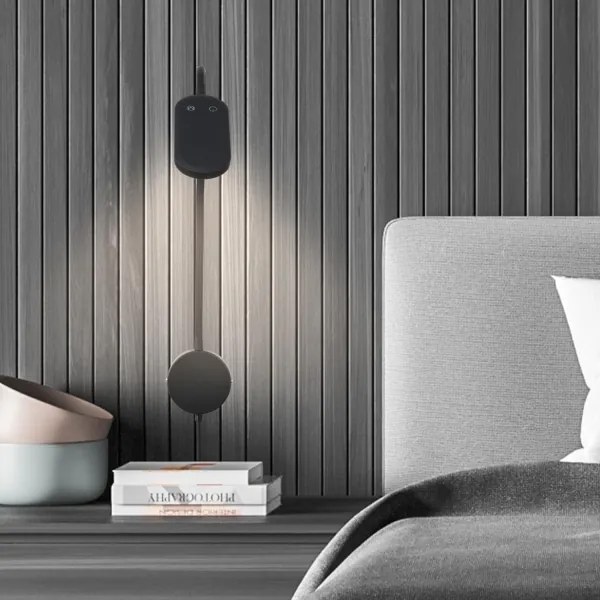 Briloner 2177015 - LED Stmievateľná flexibilná nástenná lampa LED/6W/230V čierna