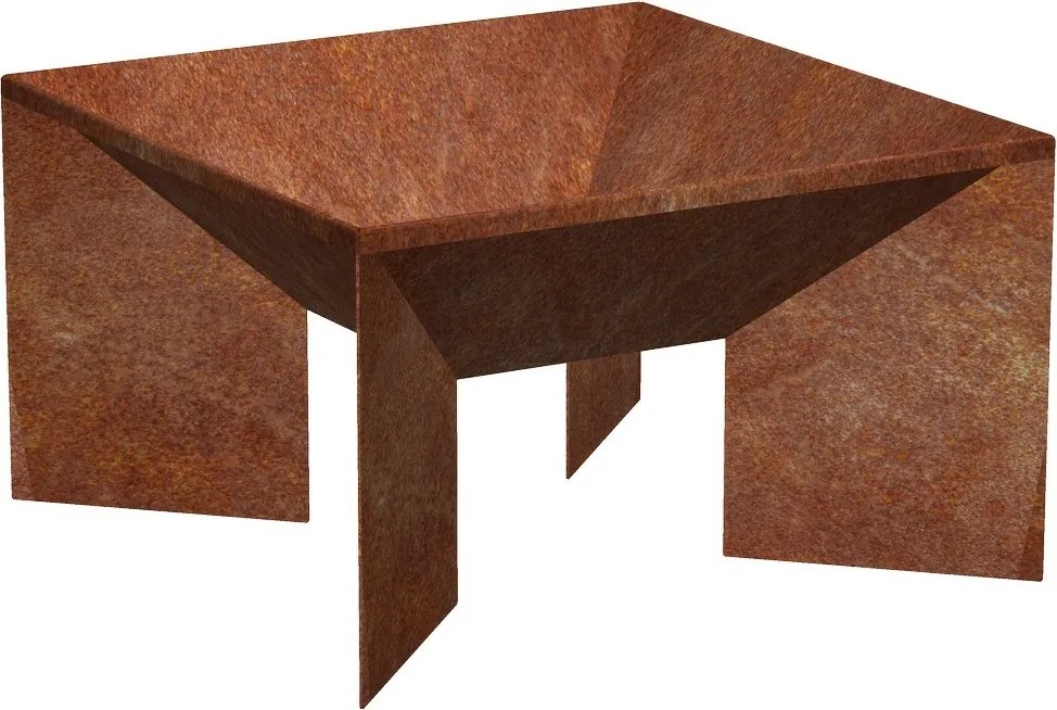 Fokus Záhradné ohnisko 50 x 50 x 30 cm, corten CORGARDEN 1016