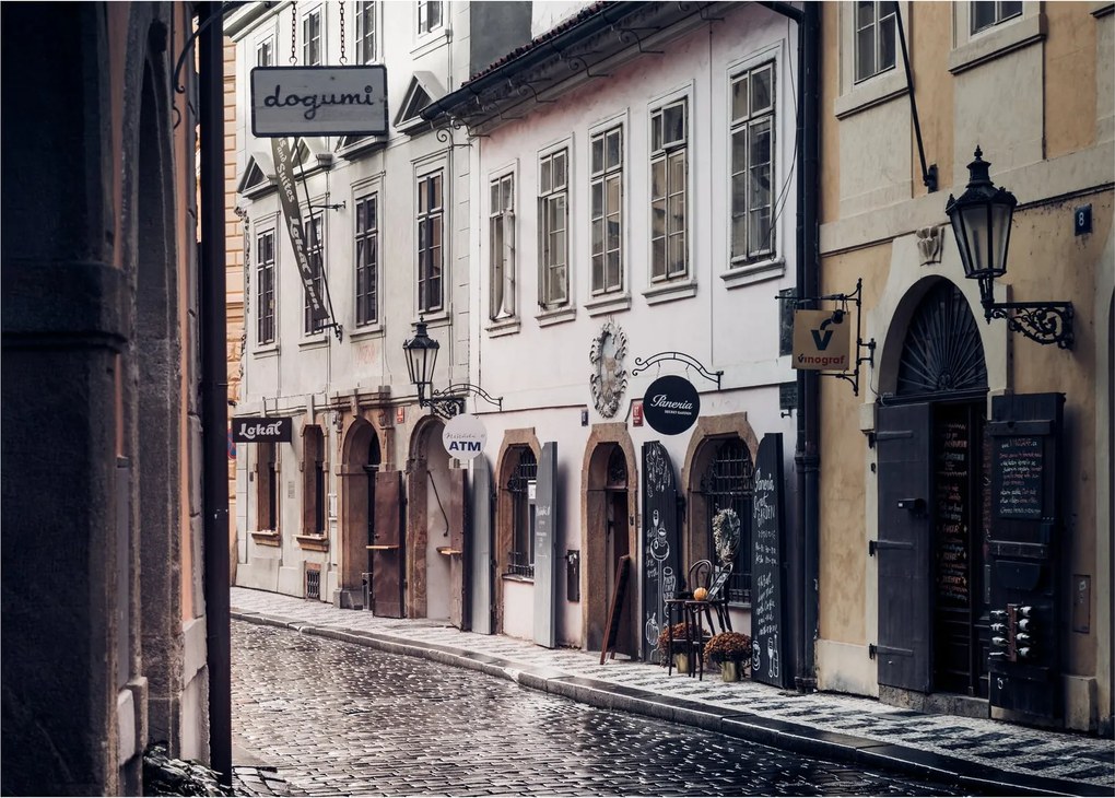 Obraz - Pražská ulička (70x50 cm)