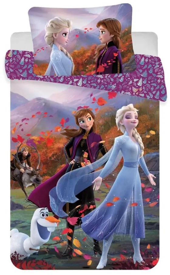 Jerry Fabrics Obliečka do postieľky Frozen 2 Wind baby 100x135 / 40x60 cm