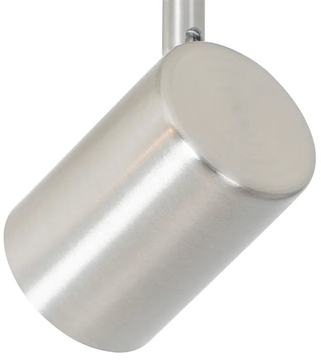 Moderné stropné svietidlo oceľové 2-žiarovkové nastaviteľné - Jeana