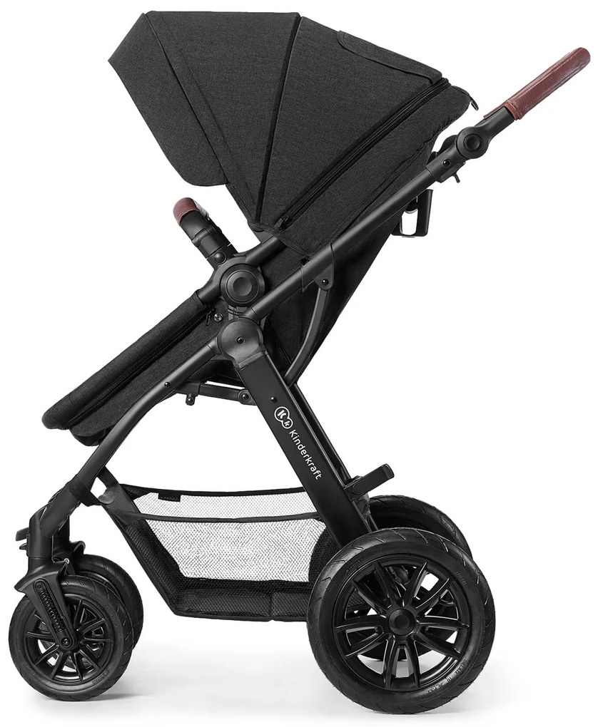 Kombinovaný kočík Kinderkraft 3v1 XMOOV - Black