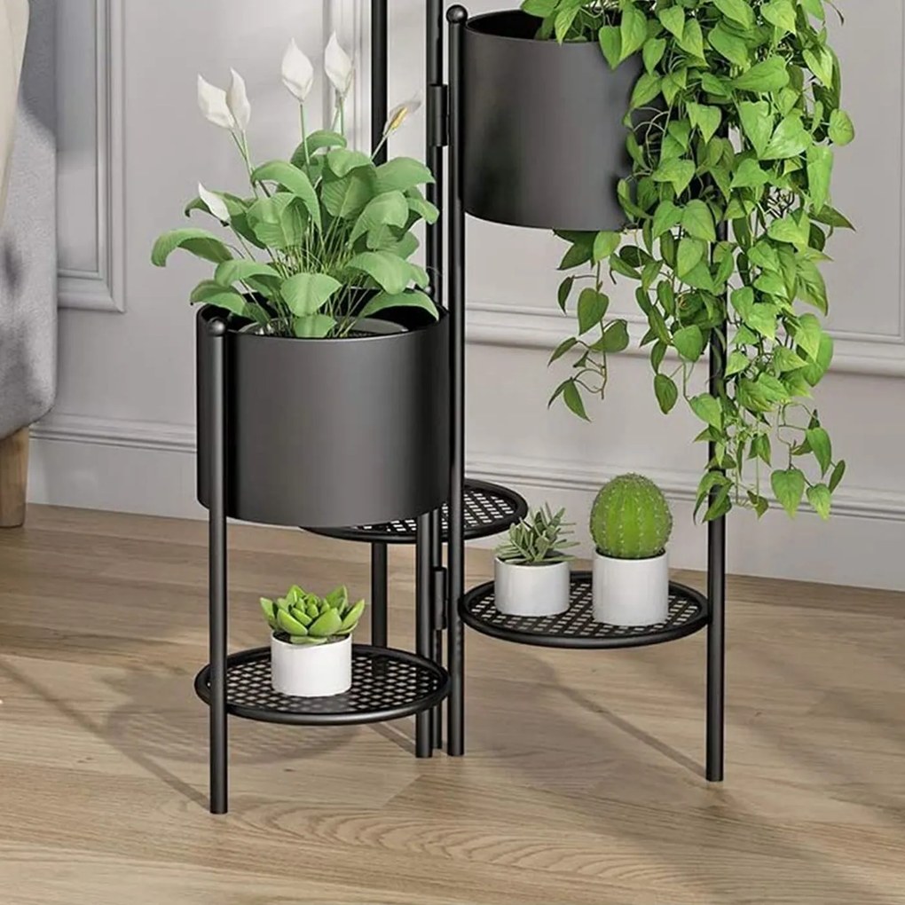 Tutumi Tutumi, stojan na kvetiny 80cm FH-3, čierna matná, HOM-02814