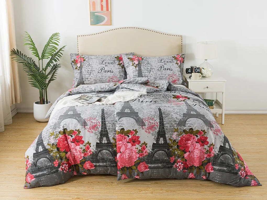 XPOSE® Francúzske flanelové obliečky PARIS - ružové