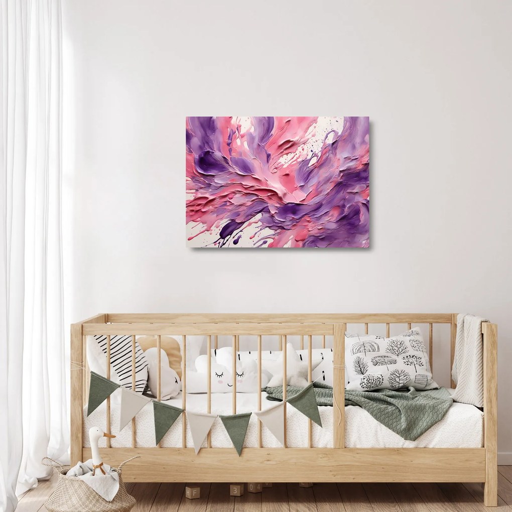 Sklenený obraz - Romantická abstrakcia (70x50 cm)