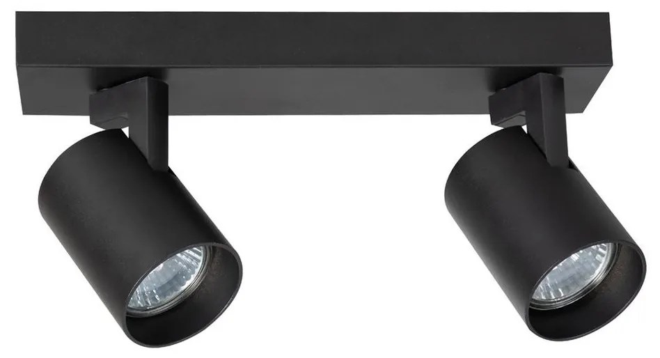 Bodové svietidlo VOLF 2xGU10/10W/230V čierna