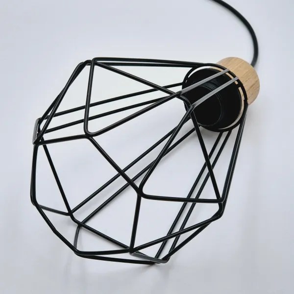 Brilagi - Luster na lanku WOODY BASKET 1xE27/60W/230V dub