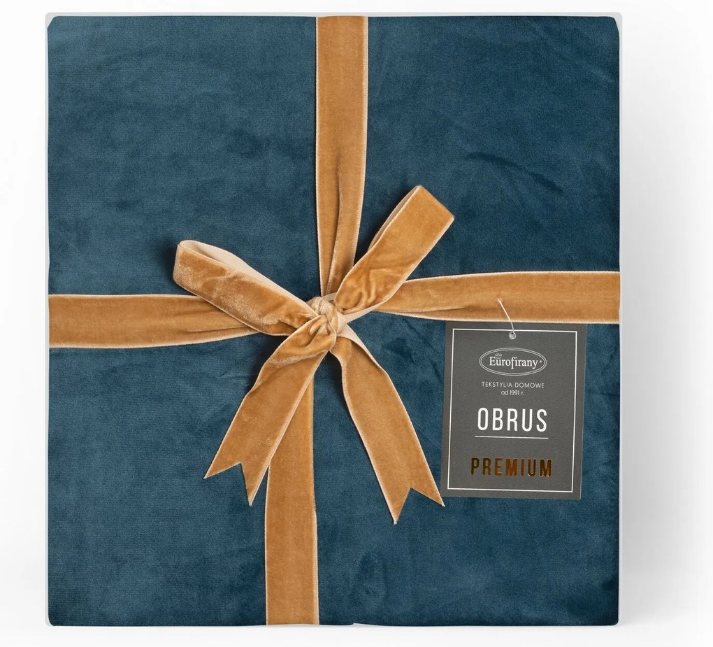 OBRUS VELVET 145X260 CM TMAVOMODRÝ