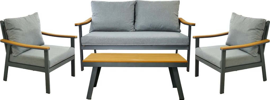 CH Hliníkový záhradný nábytok Lublana - sivá