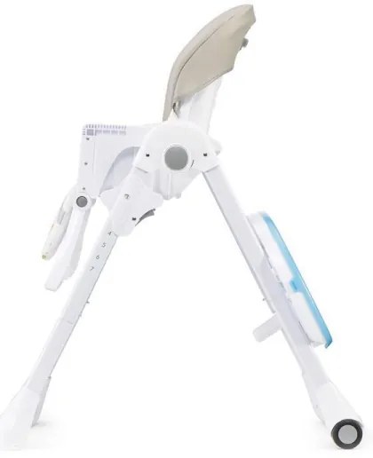 KINDERKRAFT - Detská jedálenská stolička YUMMY béžová/biela