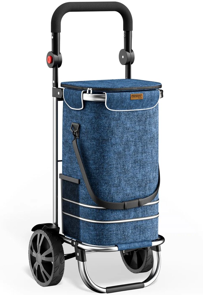 Monzana Nákupná taška na kolieskach EASY, 50l, modrá