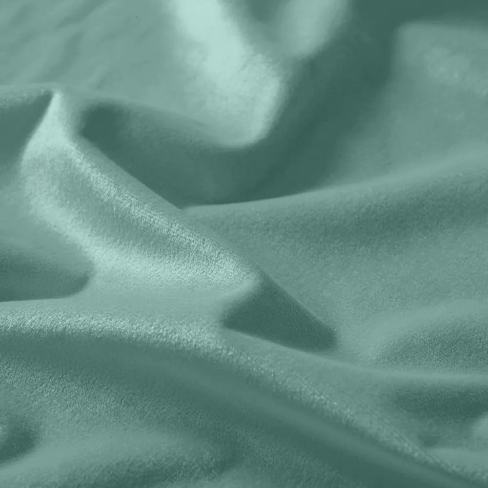 Biante Veľký zamatový štvorcový obrus Velvet Prémium SVP-048 Pastelová ľadovo zelená 200x200 cm