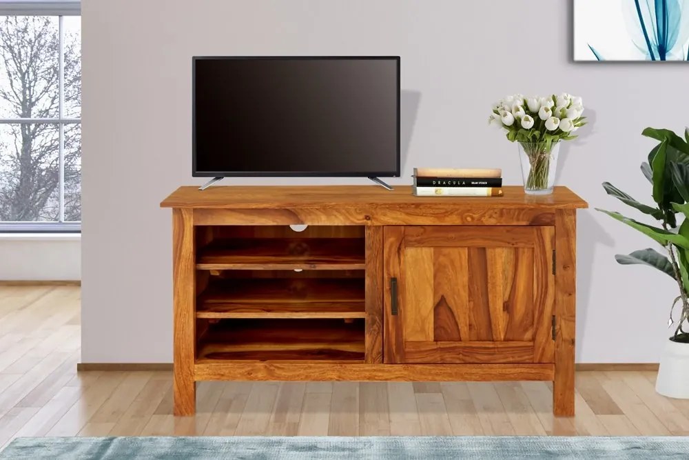 furniture-nabytek.cz - Masiv tv stolek z dřeva palisandr 110x50x60