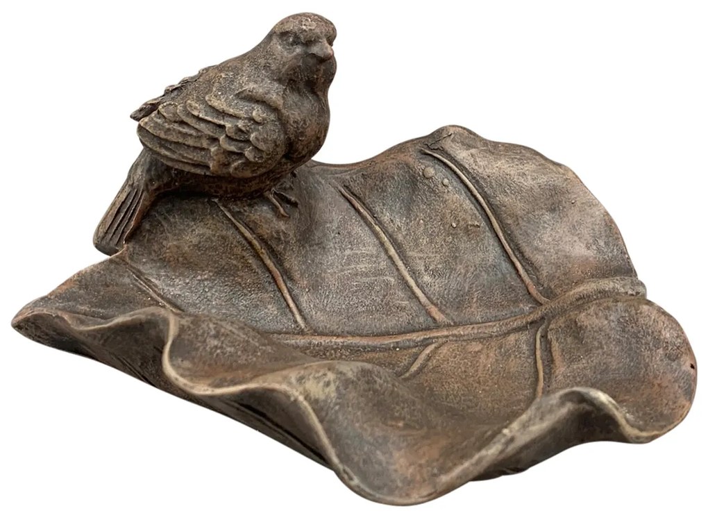 Napájadlo pre vtáky Kristopher, 9,5x16,8 cm, magnézium, hnedá