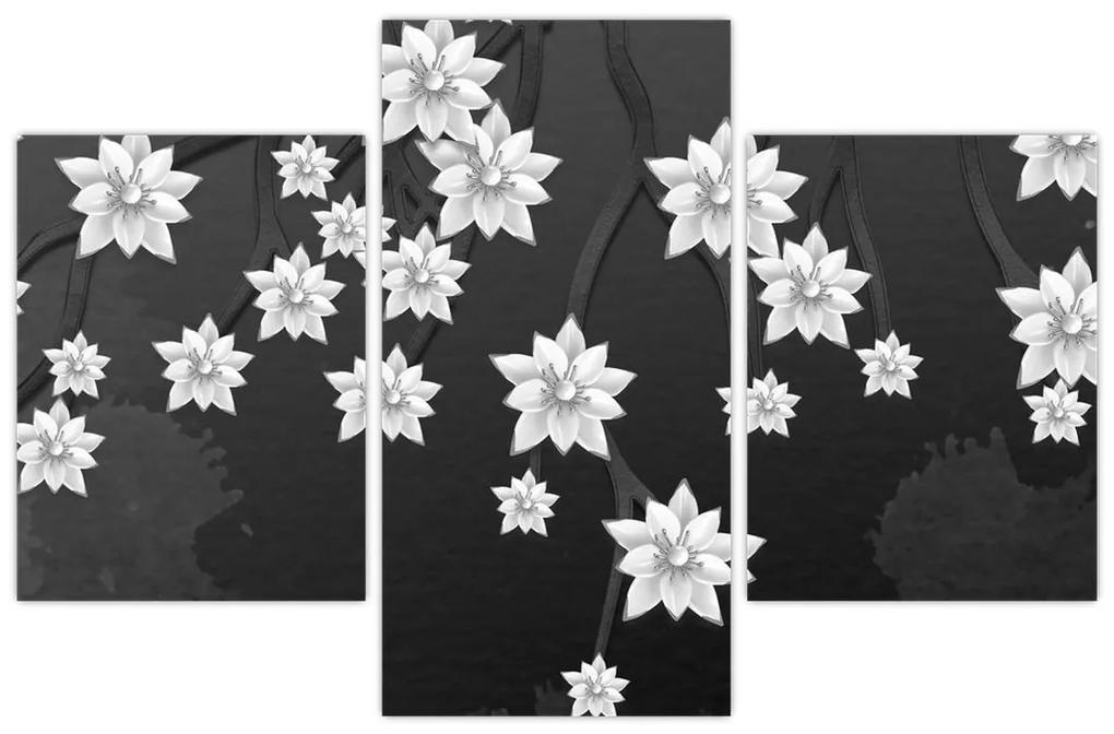 Obraz - Kvety na vetvách (90x60 cm)