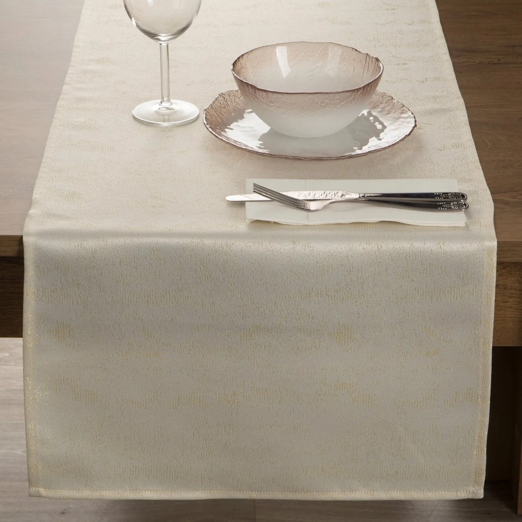 BEHÚŇ NA STÔL SPARKLE 40X180 CM VZOROVANÁ