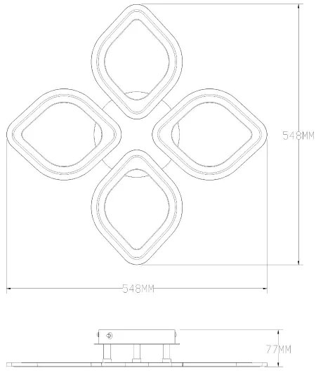 Zuma Line MS236040R-BK-LED Stm.svietidlo ILLUMIA LED/30W/230V 3000-6000K čierna+DO