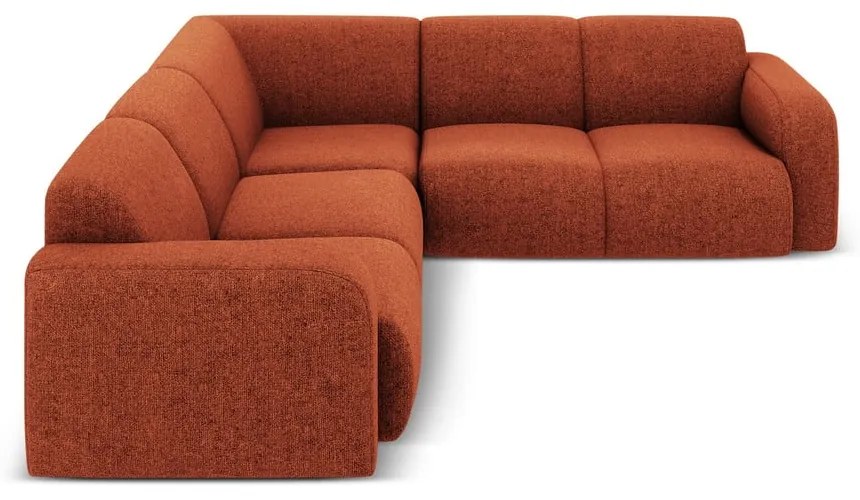 Rohová pohovka v tehlovej farbe (variabilná/do L) Molino – Micadoni Home