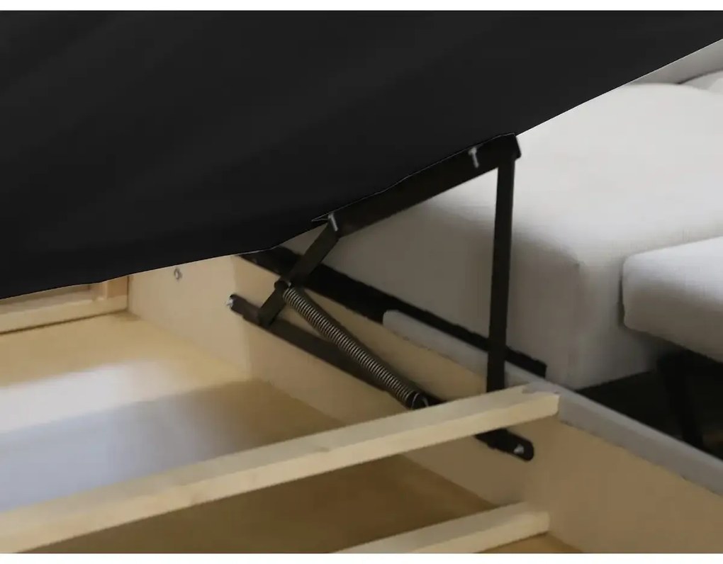 Rohová sedacia súprava - U s funkciou spania, vlnové pružiny SAMSUN Sivá