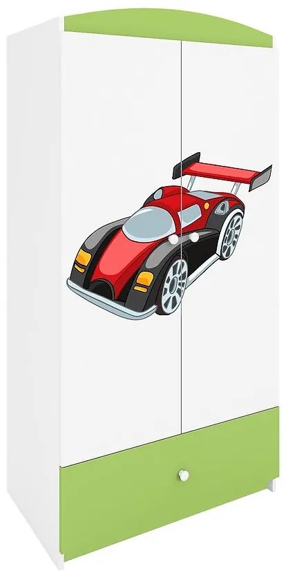 Skriňa Babydreams Zelená – Auto