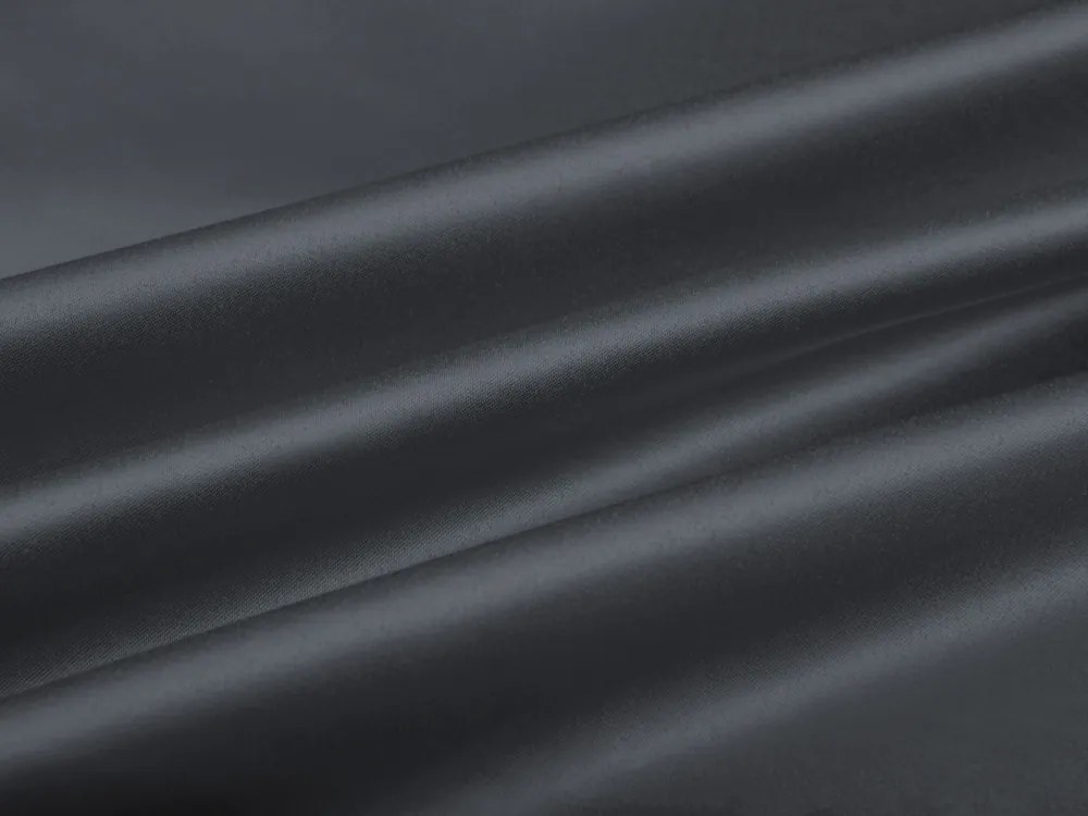 Biante Saténový oválny obrus polyesterový Satén LUX-L049 Antracitovo sivý 140x180 cm
