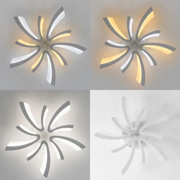 Brilagi - LED Stmievateľný prisadený luster TWIST LED/55W/230V 3000-6500K biela + DO