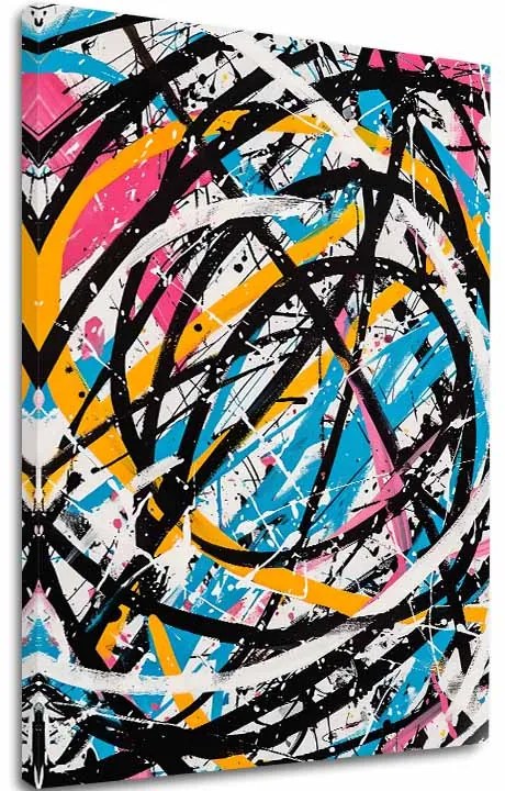 Obraz na plátne Farebný Chaos - Moderný Abstrakt