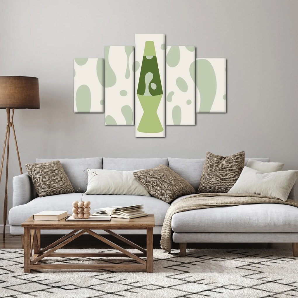 Obraz - Hippies, lávová lampa (150x105 cm)