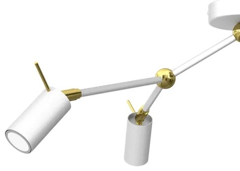 Bodové svietidlo IRIS 3xGU10/MR11/40W/230V biela/zlatá