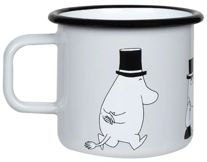 Hrnček Moominpappa 0,37l, smalt / sivý