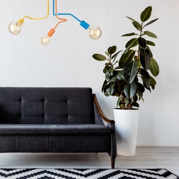 Prisadený luster MATYLDA 3xE27/60W/230V pestrofarebná