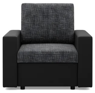 Kreslo LUNA tmavosivé / čierne