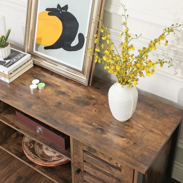 Televízny stolík VOLTAR hnedá/čierna