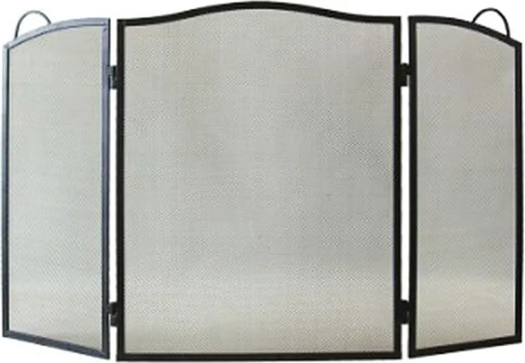 Zástena FS1, čierna, clona ku krbu (v: 60 x š: 95 cm,)