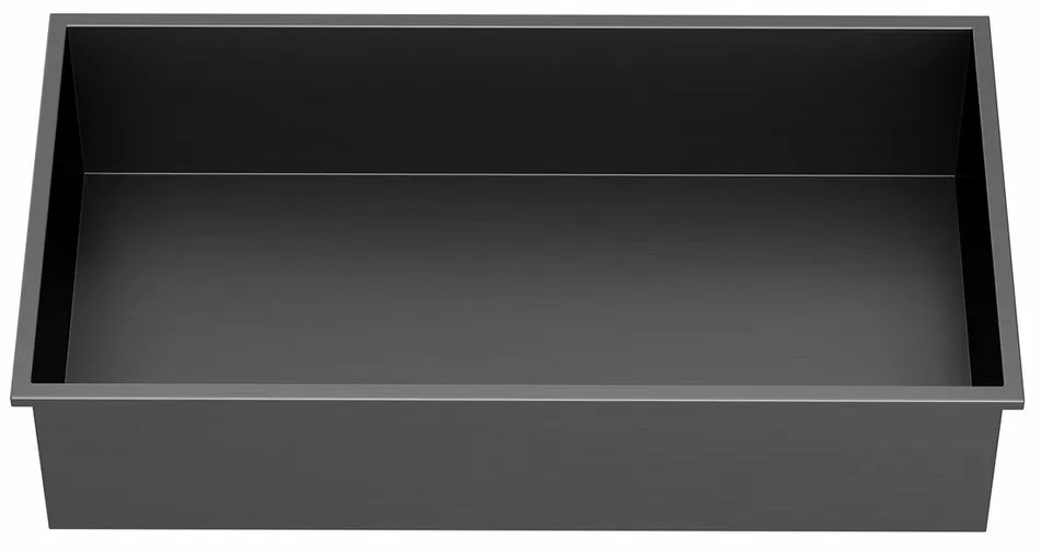 POLYSAN 1301-53B Inserta zapustená polica do obkladu 51 x 27 cm, nehrdz. oceľ, antracit
