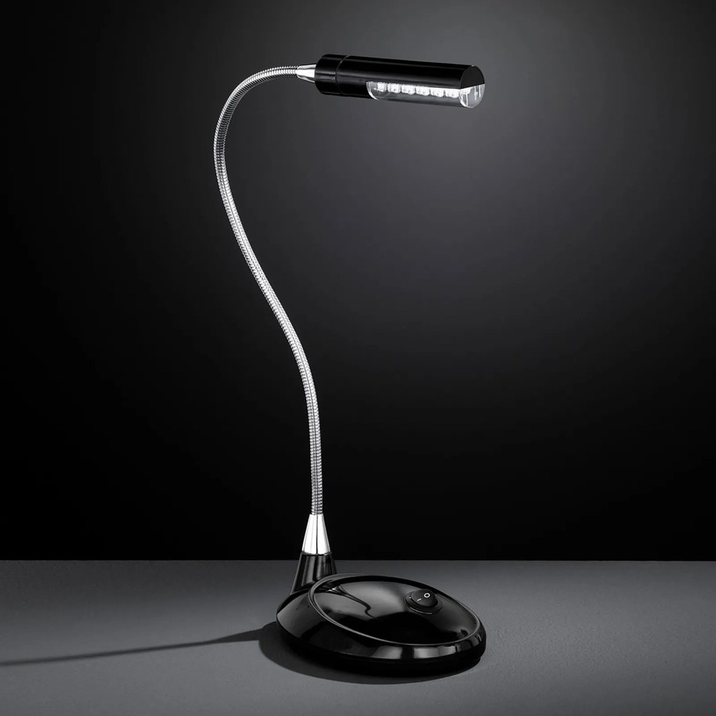 LED lampa na písací stôl FLEX 901 čierna