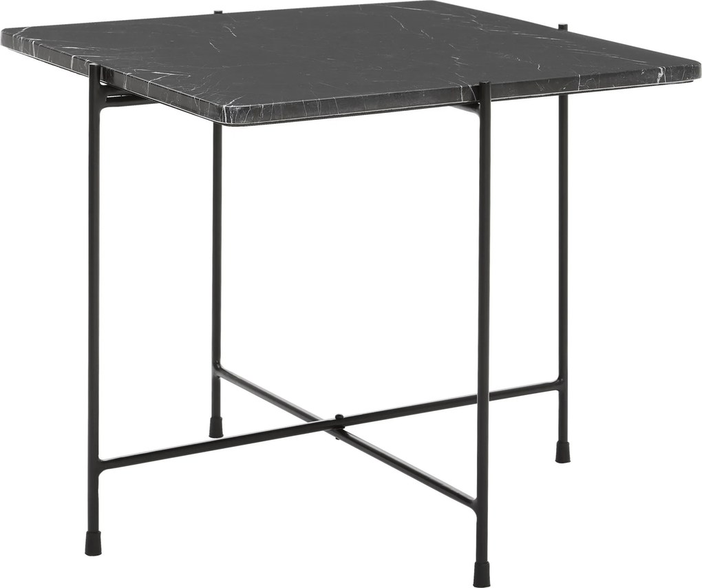XXXLutz KONFERENČNÝ STOLÍK, čierna, kov, kameň, 50/50/45 cm Livetastic - Stolíky do obývačky - 001395002201