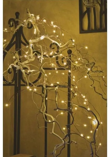 LED Vianočná vonkajšia reťaz 100xLED/15m IP44 teplá biela