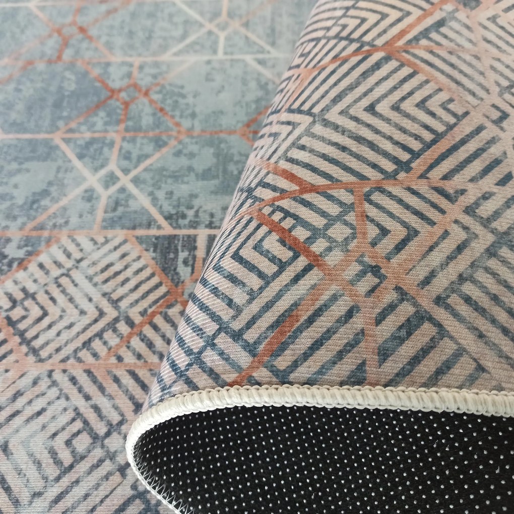 DY Moderný koberec s geometrickým vzorom Horeca-New 108 Rozmer: 80x150 cm