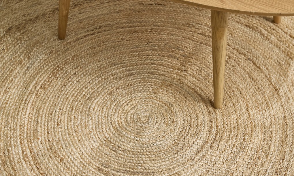 Diamond Carpets India, Ručne viazaný kusový koberec Mira J 16 Natural kruh, 180x180 (priemer) kruh, béžová, chodba / predsieň